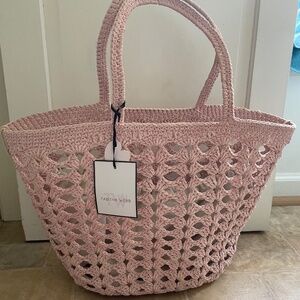 Pink purse with liner